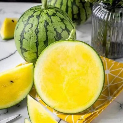 Yellow Crisp Hybrid Seedless OrangeWatermelon Seeds